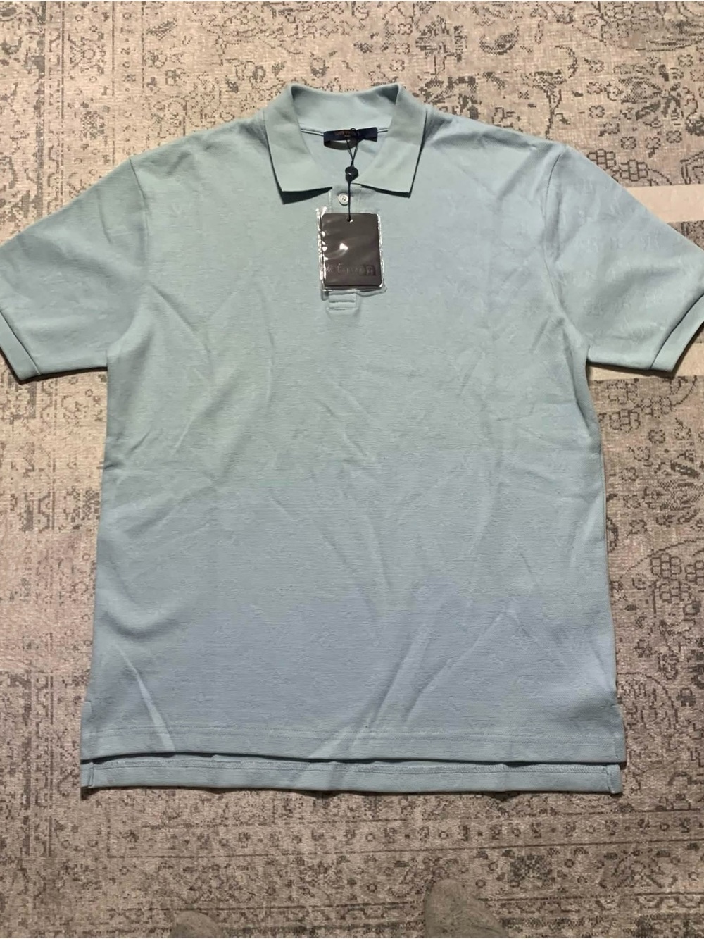 Louis Vuitton Men’s Classic Blue Polo Size M